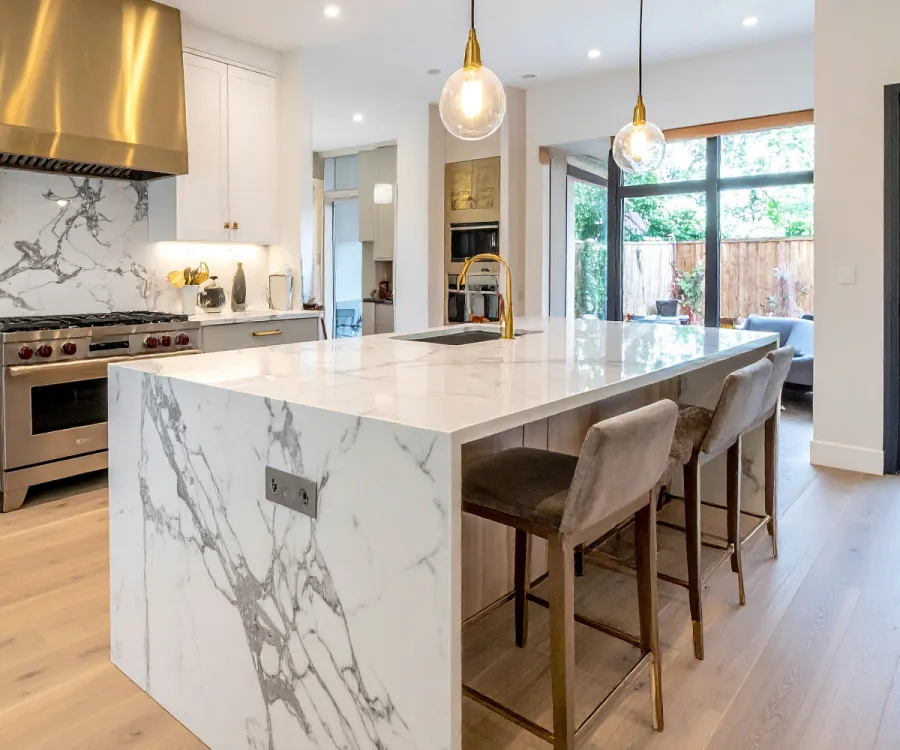 Countertops project in Boston, MA · Golden Stone & Tile Co.